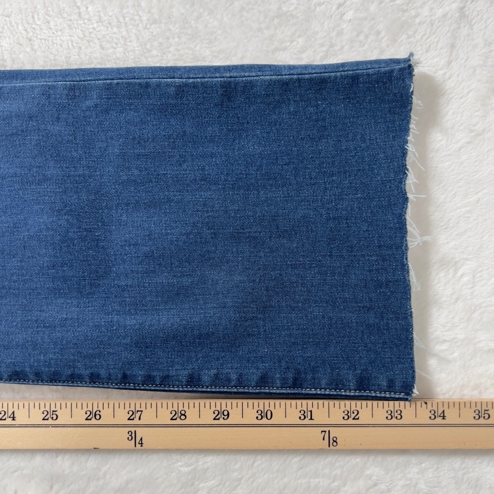 L'AGENCE Ruth High Rise Straight Raw Hem Jeans Women Sz 24 Blue Marlin - Picture 13 of 14